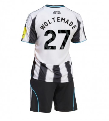 Newcastle United Nick Woltemade #27 Hjemmebanesæt Børn 2025-26 Kort ærmer (+ korte bukser)